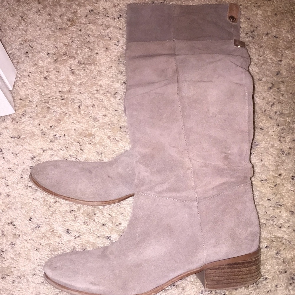 Steve Madden gray rider boots